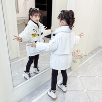 Girls Down Jacket 2021 New Winter Coats Female Children Thick White Duck Brand Childrens Wear Childrens Winter Wash