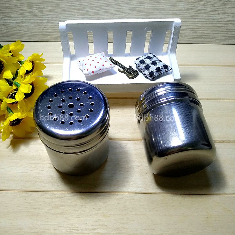 Home Stainless Iron Seasoned Bottle Sauce Bottle Jars Pepper Powder Bottle Sugar Salt Jars Barbecue Sprinkled powder Kitchen Accessories