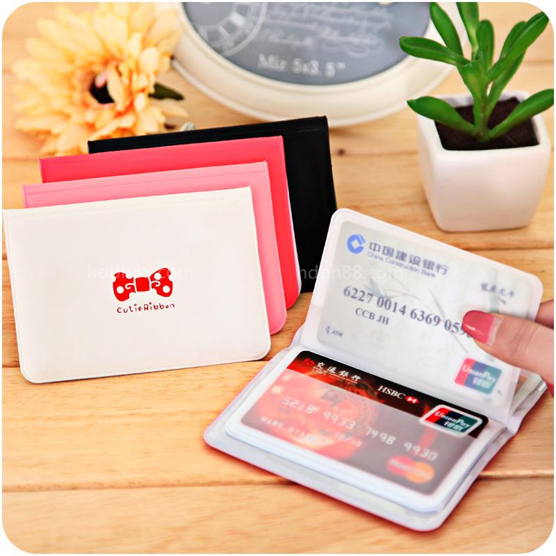 Card Packs Financial Cardcard Multi-Position Small Card Holder Documents Card Package Credit Card Name Sheet Clip 12 Screens Small Gift