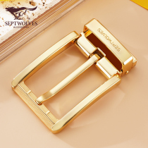 Belt buckle male buckle head belt buckle male pin buckle accessories punched belt head buttoned head pants with clip 3 5cm wide