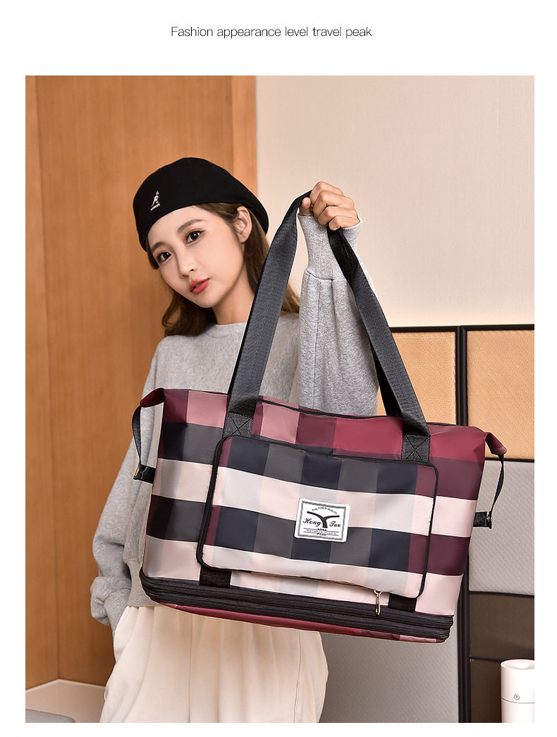 Вместительная и большая портативная сумка для путешествий, сумка через плечо с разделителями, водонепроницаемый чемодан murduras 