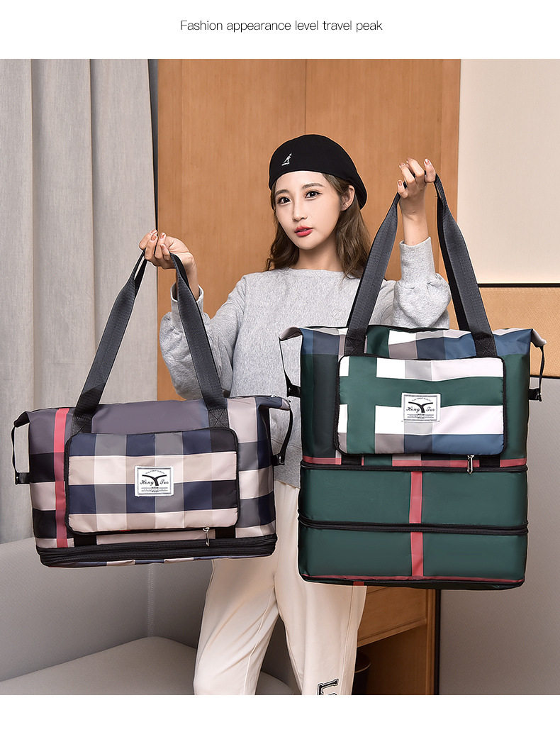 Вместительная и большая портативная сумка для путешествий, сумка через плечо с разделителями, водонепроницаемый чемодан murduras 