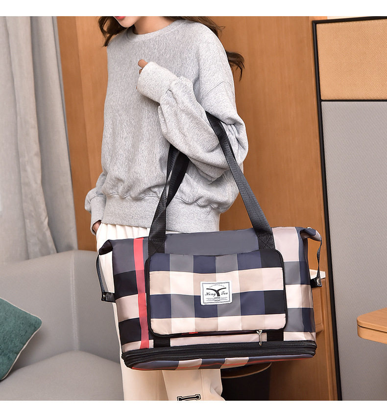 Вместительная и большая портативная сумка для путешествий, сумка через плечо с разделителями, водонепроницаемый чемодан murduras 