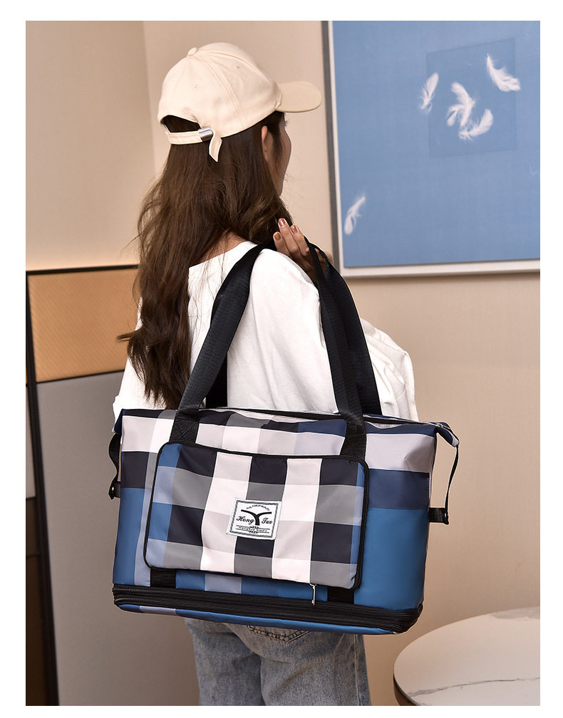 Вместительная и большая портативная сумка для путешествий, сумка через плечо с разделителями, водонепроницаемый чемодан murduras 