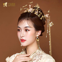 Bridal costume headdress Phoenix crown special treatment does not affect the use of the effect Suitable for studio studio special