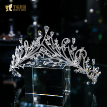 Bride's Headdress 2021 New Crown Wedding US-Korean Hair Accessories Wedding Dress Toast Wedding Jewelry Xinyan