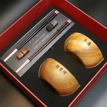 di hong wooden couple wedding ceremony if chopsticks sterling silver 999 2 double suit luxury Chinese high-end customized