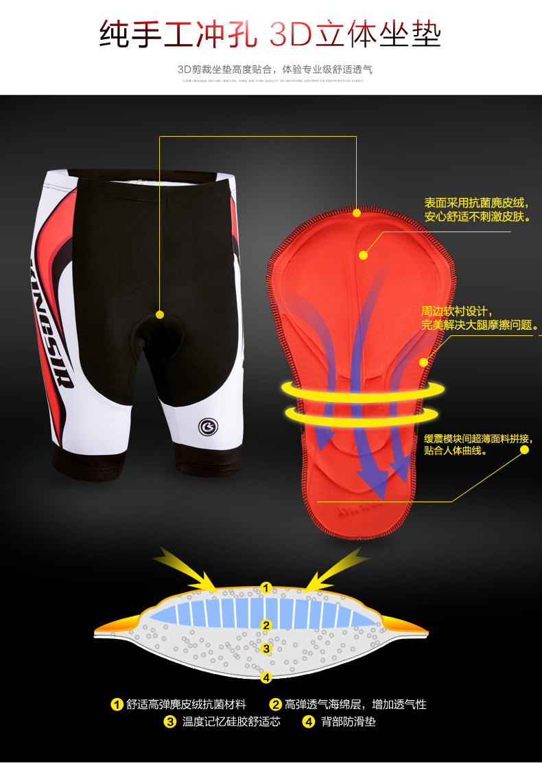 Tenue de cyclisme mixte KINGSIR - Ref 2230208 Image 17