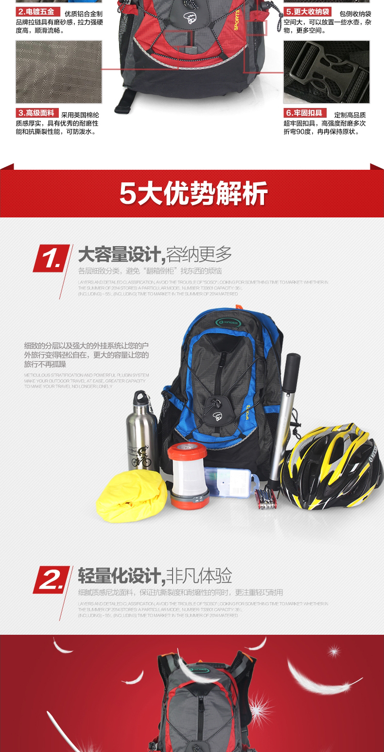 Sacoche pour vélo mixte KINGSIR - Ref 2233384 Image 10