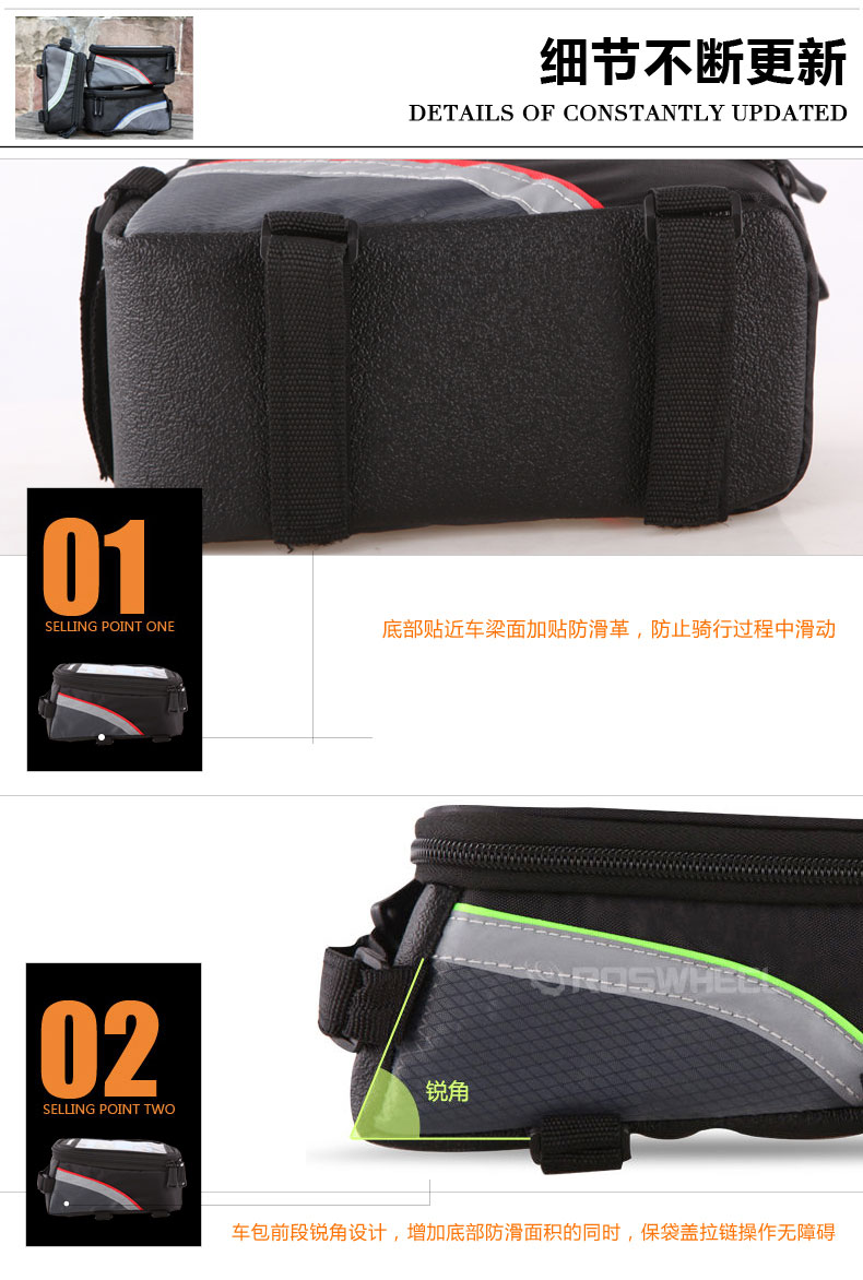 Sacoche pour vélo mixte ROSWHEEL - Ref 2233358 Image 21