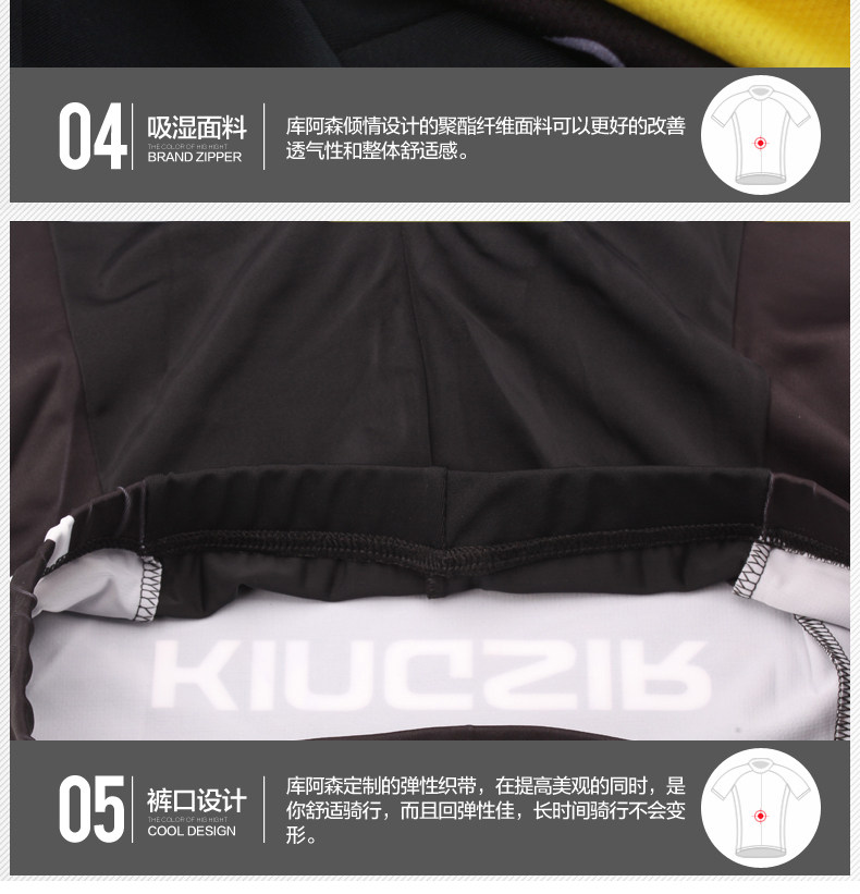 Tenue de cyclisme mixte KINGSIR - Ref 2230187 Image 19