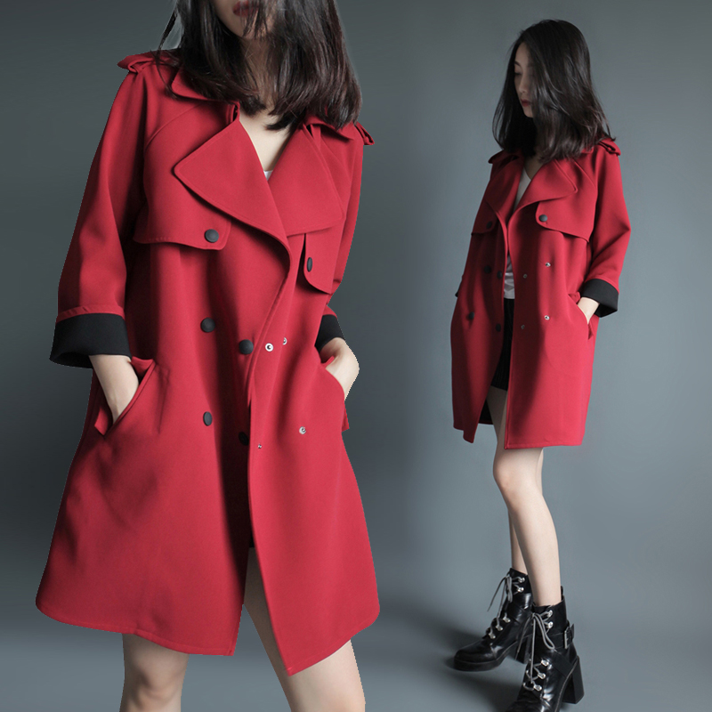 Trench pour femme JEDE en Polyester en Weilun - Ref 3228061 Image 1