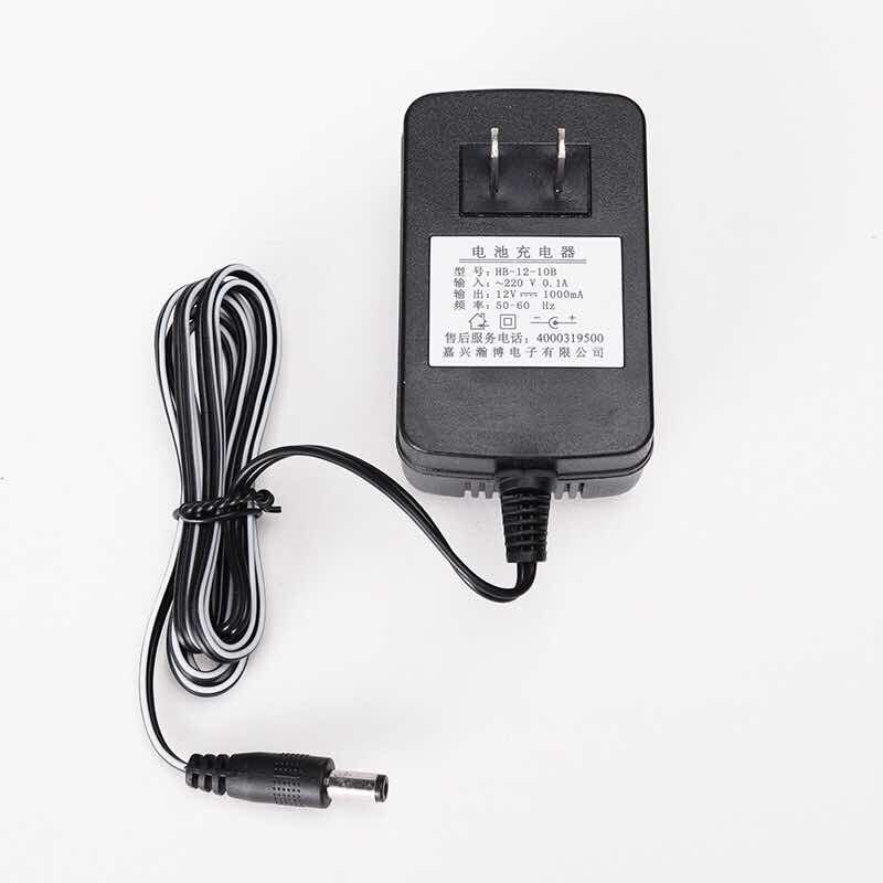 HB-12-10B Jiaxing Hambo Round Hole 12V1000mA Power Adapter Battery for Children's Electric Vehicle Charger