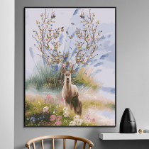 Norse style digital oil painting diy Decompression filling color living room animal hand painted oil painting color hand decorative painting
