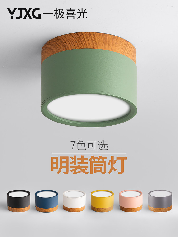 Surface mounted downlight Nordic ceiling light Corridor light Aisle light Balcony light Household spot light LED ceiling light Embedded