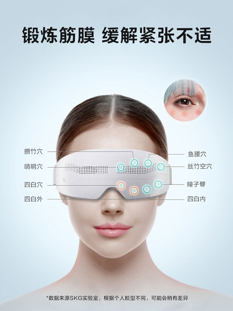 New Year's Gift]Skg Eye Massage Device E4Pro Hot Compress to Moisturize Eyes and Relieve Fatigue, Eye Protection Device for Students