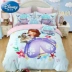 Disney Princess phim hoạt hình trẻ em cotton bốn mảnh bộ đồ giường cô gái bông chăn tấm ba mảnh - Bộ đồ giường bốn mảnh mẫu chăn ga gối đệm cưới Bộ đồ giường bốn mảnh