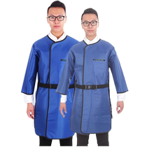 Lead coat long sleeve interventional particle ray radiation protection dental radiography CT collar universal side lead glasses set