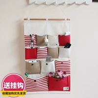 Креативная ткань, система хранения, подвесной органайзер, настенная коробочка для хранения, сумка для хранения, из хлопка и льна