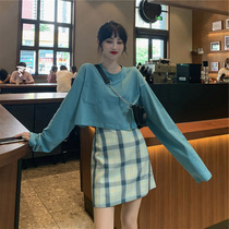 2020 new Hepburn wind light cooked Imperial sister professional foreign gas can salt sweet small fragrant wind skirt two-piece autumn