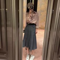 2020 new Hepburn wind light cooked Imperial sister professional foreign gas can salt sweet small fragrant wind skirt two-piece autumn