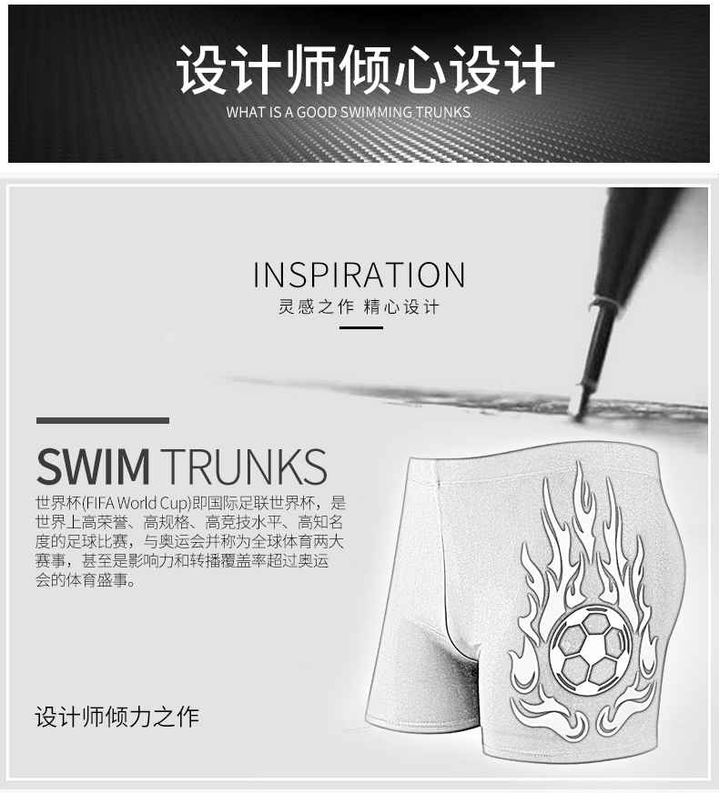 Quần bơi nam boxer suối nước nóng kích thước lớn quần bơi thời trang nam quần bơi quần bơi nam phù hợp với thiết bị bơi quần bơi nam sexy