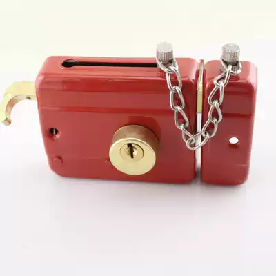 Panda 6172 lock 559 exterior double tongue old-fashioned iron door wooden door anti-theft door lock cylinder with chain copper lock cylinder