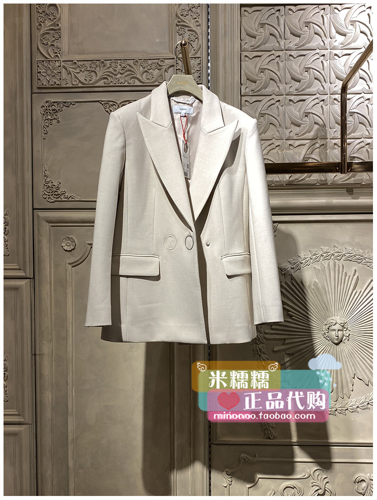 Spot 1RY1040430 Euro time force 2020 Spring special cabinet Circle buckle suit jacket 1A 999