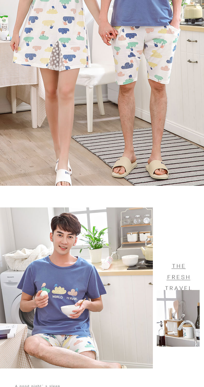 Pyjama mixte en Coton à manche courte - Ref 3005941 Image 17