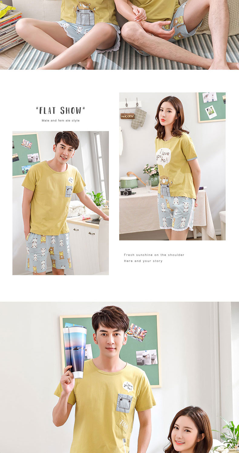 Pyjama mixte en Coton à manche courte - Ref 3005941 Image 30