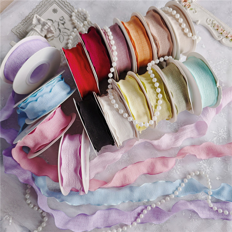 Wave Fish Tail Korean Style Webbing Ribbon DIY Handmade Materials Baby Clothes Clothing Accessories Accessories Bouquet Packaging Wave Fish Tail Korean Style Webbing Ribbon DIY Handmade Materials Baby Clothes Clothing Accessories Accessories Bouquet Packaging