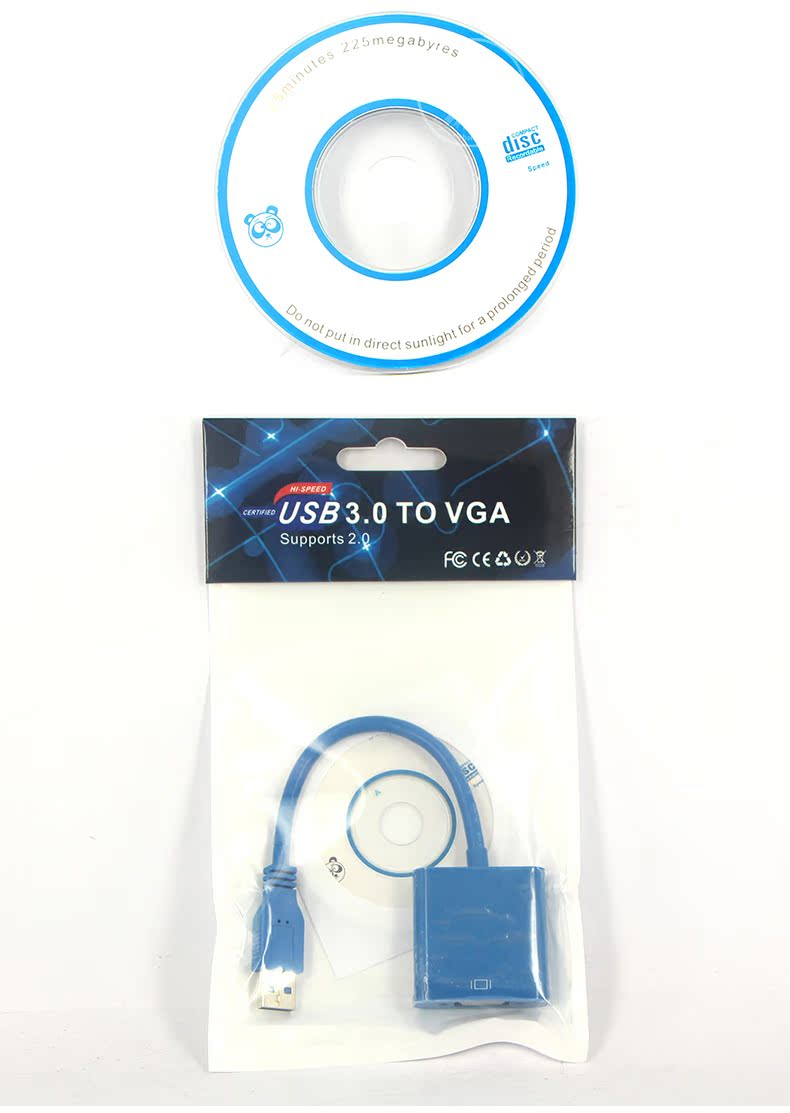 USB3.0 để VGA chuyển đổi giao diện kết nối USB đa màn hình độc lập card đồ họa bên ngoài màn hình mở rộng chiếu