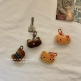 Hello kitty, маленький мультяшный брелок, креативная плюшевая кукла, брендовое украшение на сумку