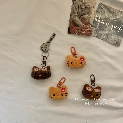 Hello kitty, маленький мультяшный брелок, креативная плюшевая кукла, брендовое украшение на сумку