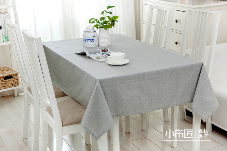 Đơn giản không thấm nước khăn trải bàn cotton và linen màu rắn bàn hội nghị vải bàn cà phê bảng vải che Bắc Âu tủ TV ins phong cách Nhật Bản khăn trải bàn đám cưới