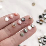 6 мм круглое кольцо натуральная раковина раковина раковина белая бабочка