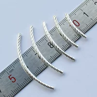Изогнутая трубка, браслет, ожерелье, материал, аксессуары, S925, серебро 925 пробы, 2-3мм