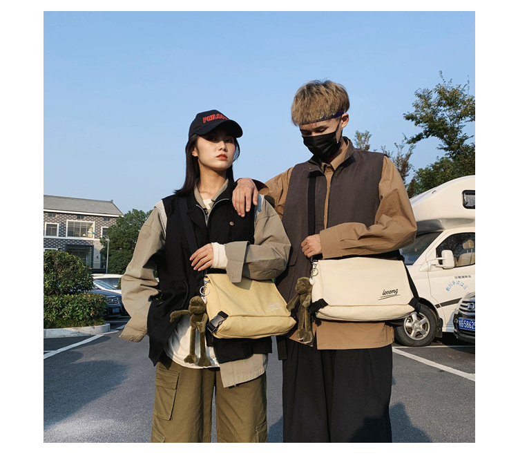 满江红 2022 日式帆布斜挎包 男女同款 图7
