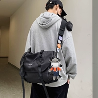 Черная большая джинсовая подвеска