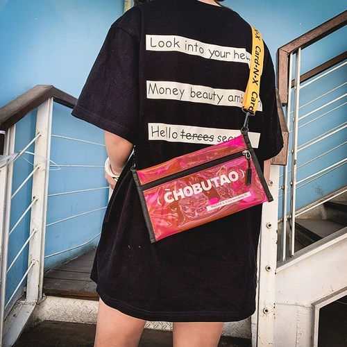 Брендовая сумка на одно плечо, модная небольшая сумка из ПВХ, маленькая сумка клатч, сумка через плечо