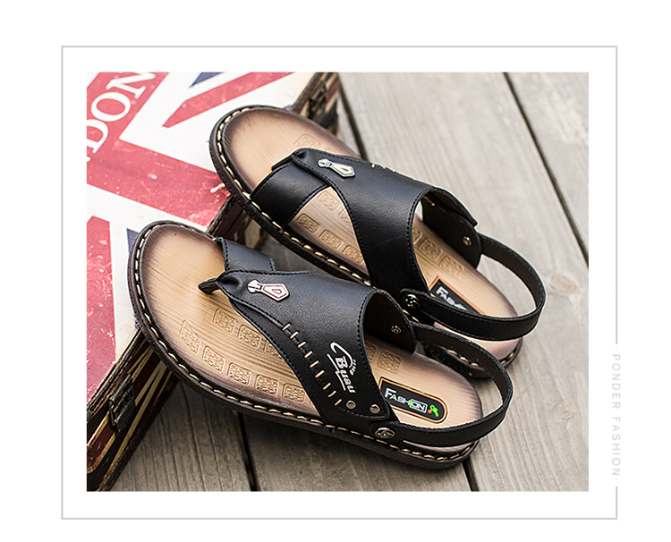 Tongs homme en PU - Ref 3449714 Image 9