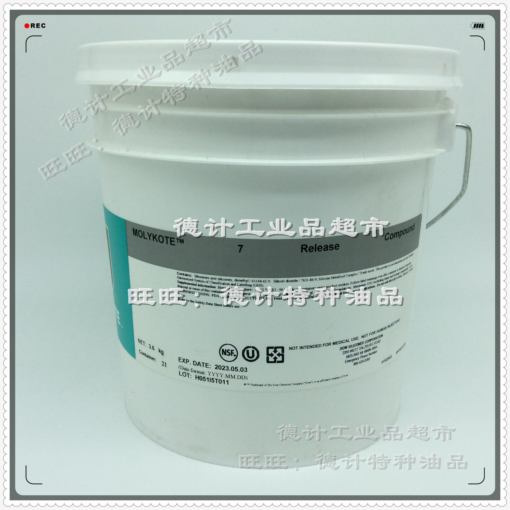 Mollyk DC7 MOLYKOTE 7 Release Compound DEMOULD with silicone grease 3 6kg barrels