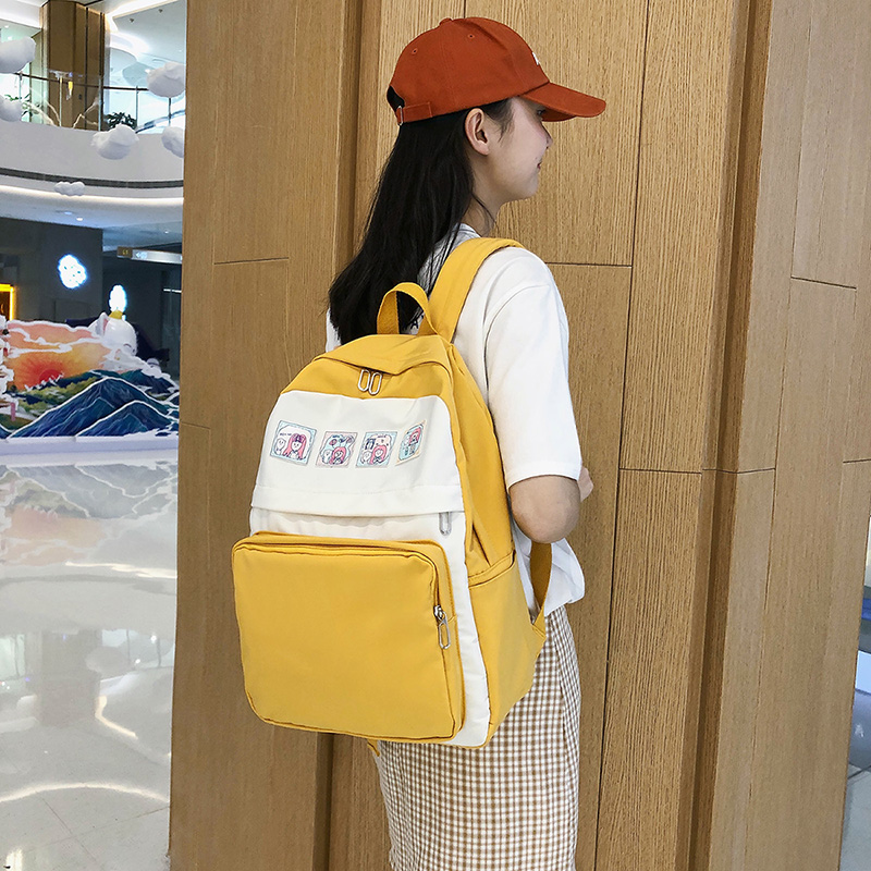 Vải túi cô gái Hàn Quốc phiên bản của học sinh trung học năm 2020 mới dễ thương chút tươi thanh lịch du lịch gió túi vai khuôn viên