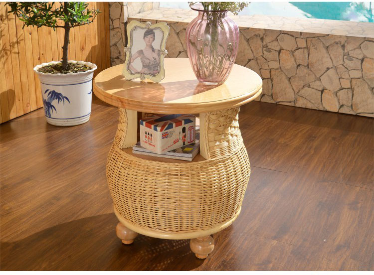 Điều biên soạn ghế wicker ghế sofa phòng trời mây căn hộ nhỏ phòng khách bảng ba cà phê ba mảnh kết hợp của đồ gỗ nội thất mây tre đan - Ghế sô pha sopha phòng khách