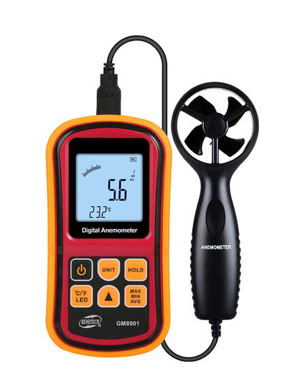 Biaozhi Split-Type Anemometer Wind Speed and Temperature Meter Digital Display Anemometer Wind Speed Measuring Instrument