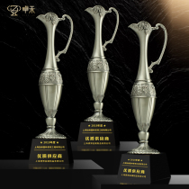 Zhuohe Excellent Supplier Trophy Customized Creative Culture Expo Exhibition Classical Vase Souvenirs
