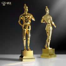 Zhuohe metal solid trophy custom creative Luban Award architectural engineering excellent designer custom large trophy
