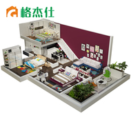 Gejieshi đồ nội thất kết hợp phòng ngủ phòng khách bộ đồ ăn bàn cà phê tủ TV giường da tủ quần áo bàn trang điểm