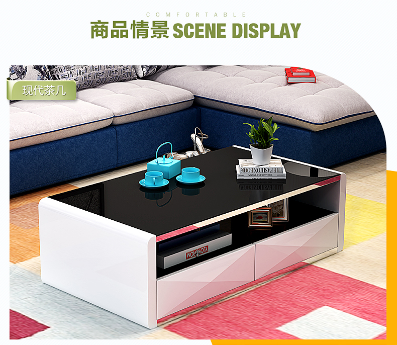 Gejieshi đồ nội thất kết hợp phòng ngủ phòng khách bộ đồ ăn bàn cà phê tủ TV giường da tủ quần áo bàn trang điểm