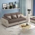 Gejieshi hiện đại đơn giản đa chức năng lưu trữ sofa phòng khách đầy đủ ba người căn hộ nhỏ có thể tháo rời và có thể giặt đồ nội thất - Ghế sô pha